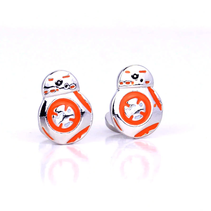 10 Запонки «Звездные войны» Сокол Дарт Вейдер BB8 R2D2 истребитель рыцарь Штурмовик супергерой Зажимы для галстука, запонки для фанатов ювелирные изделия подарок - Окраска металла: 10
