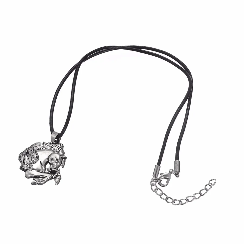 Ожерелье С рыболовным крючком и лошадью ювелирные изделия цинковый сплав