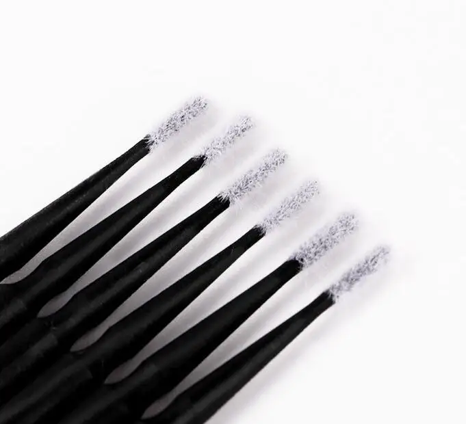 100 шт без ворса микро щеточки одноразовые тампоны для наращивания ресниц тушь