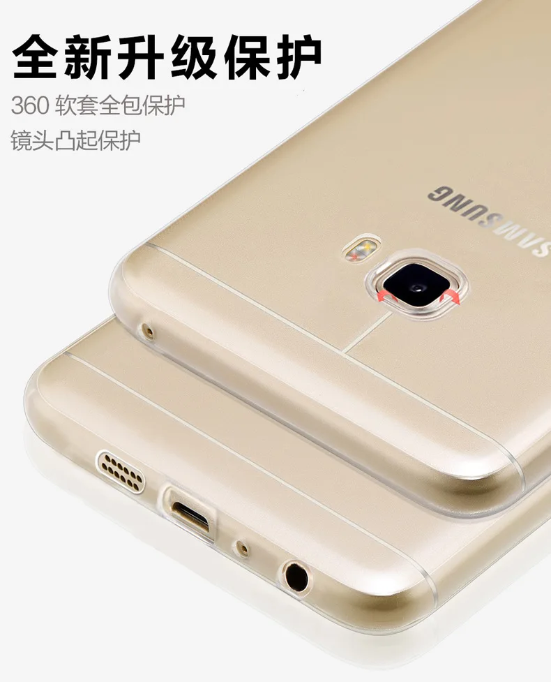 Для Samsung Galaxy J3 J5 J7 (2017) чехол J320 J520 J720 ультра тонкий прозрачный мягкий TPU защитный |
