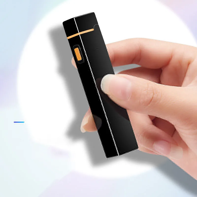 Портативная мини USB зарядка двойная дуговая электрическая зажигалка