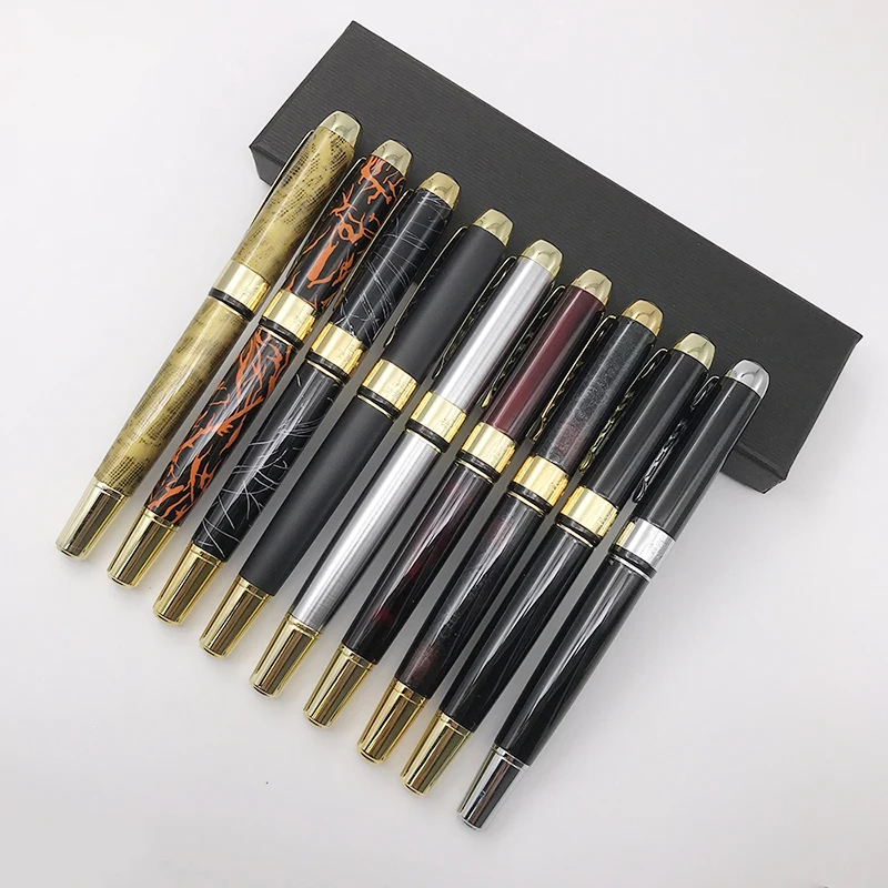 Hot Fashion Jinhao luxury Iraurita Fountain Pen Ink Set Fine Nib Student Pens Business Office Christmas Gift Stationery | Канцтовары для