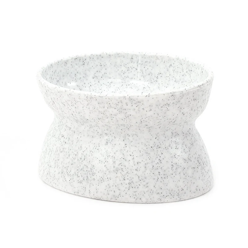 White Оригинальная миска для кошек, 2 в 1, мелкая миска для кошек, миска для еды, нескользящая миска для маленьких собак, кошек, диспенсер для питьевой воды, кормушки поилки для домашних животных - Цвет: White