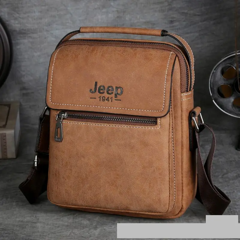 Jeep buluo Маленькие Мужские сумки модные мужские кожаные Скраб для ноутбука