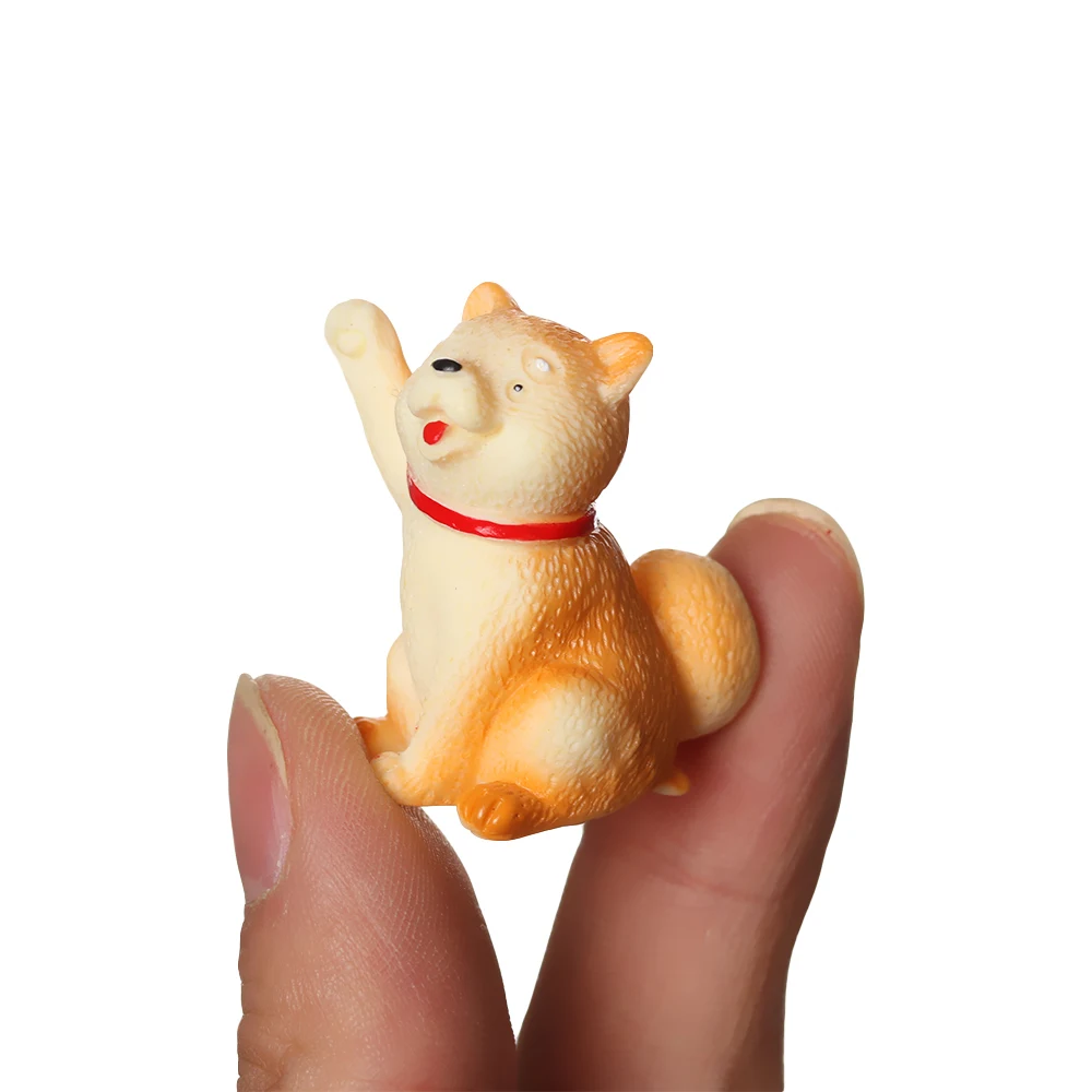 1 шт. Фея Сад Микро пейзаж животных модель щенка миниатюрная Akita Собака Статуэтка