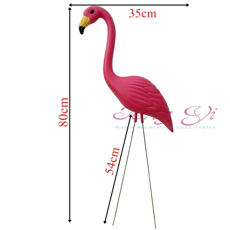 1 пара пластик розовый Фламинго Сад Двор Пейзаж украшения Свадебная вечеринка