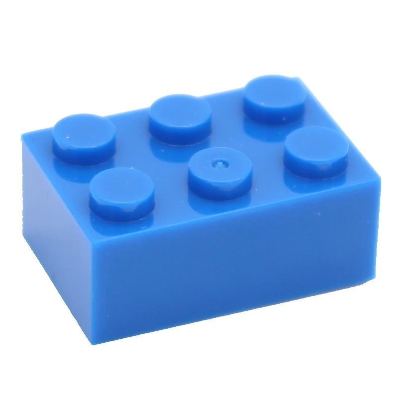 blue Moc креативный Кирпич 2x3 3002 Сделай Сам основы, Обучающие строительные блоки, комплекты деталей, совместимые сборные частицы, игрушки для детей - Цвет: blue