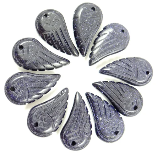 Натуральный Камень Бирюза кварцевый кристалл тигровый глаз опал крылья кулон