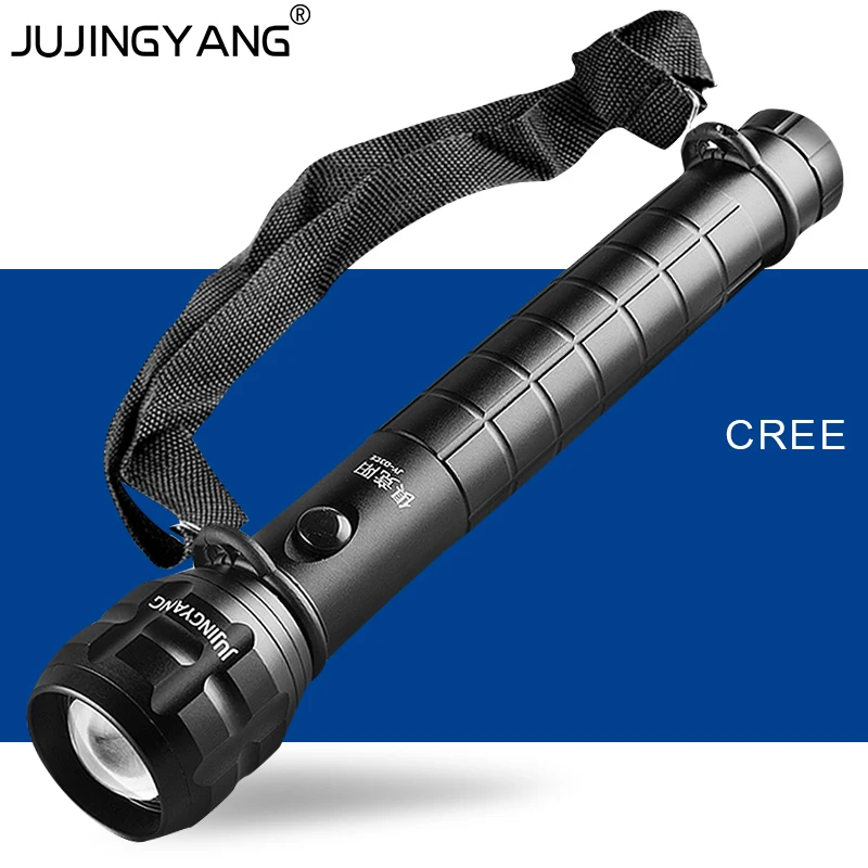 Фонарик из алюминиевого сплава с ярким зумом перезаряжаемый тактический 5 Вт