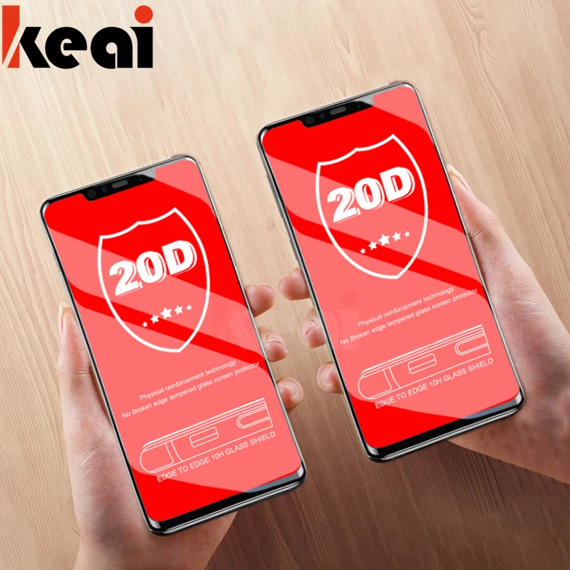 20D полное покрытие закаленное стекло для Huawei P Smart 2019 Защитная пленка экрана Mate 20 10