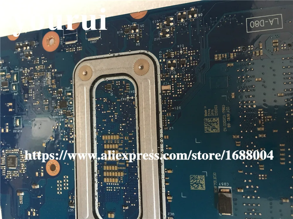 Для DELL Inspiron 15 5567 Материнская плата ноутбука DG5G3 с i5-7200U Процессор LA-D802P 0DG5G3 CN-0DG5G3