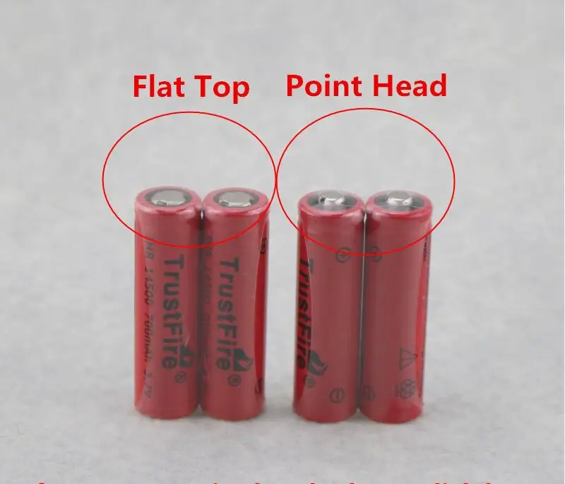 

10pcs/lot TrustFire IMR 14500 700mAh 3.7V Rechargeable Lithium Battery Power Batteries Output 5A For E-cigarettes Flashlights