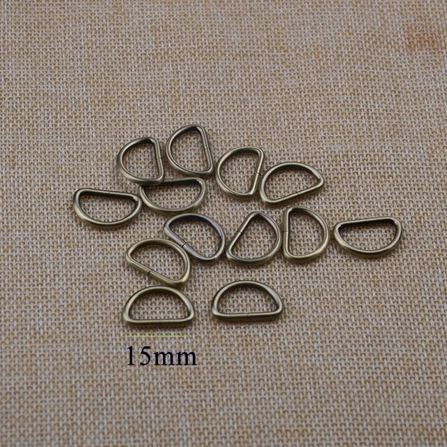 

3/4 inch (15mm ) inside wide Antique Bronze Plated Unwelded D Rings Bulk supplier 500pcs/lot