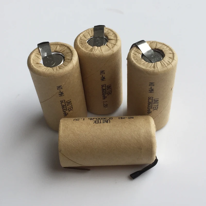 2-8 шт 1,2 V SC аккумуляторная батарея Sub C Размер 3000mah ni mh ni-mh ячейка с вкладкой для сварки штифт для электрической дрели пылесос