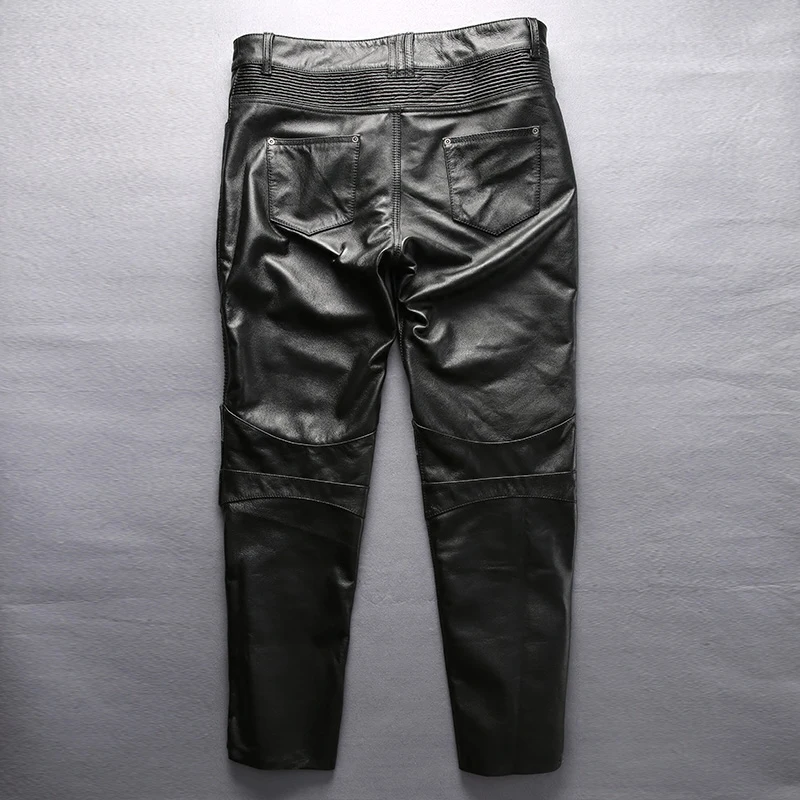 Брюки для мотоциклиста из натуральной коровьей кожи|pants pants|leather motorcycle pantsmotorcycle