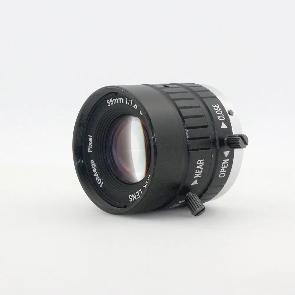 10MP 35mm 1:1.8 HD промышленная камера с фиксированным ручным фокусом радужной