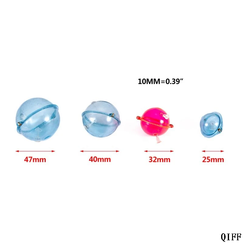 

Dropshipping Fishing Float ABS Plastic Balls Water Ball Bubble Floats Tackle Sea Fishing Outdoor Accessories Blue Red APR28