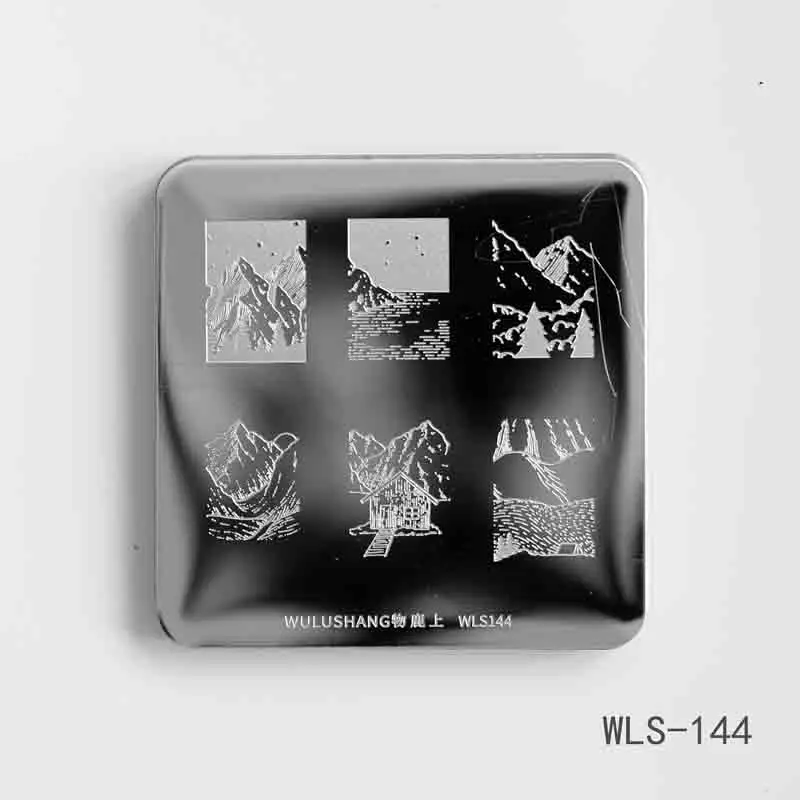Квадратные пластины для стемпинга ногтей 6*6 см 3D рисунок с животными штамп
