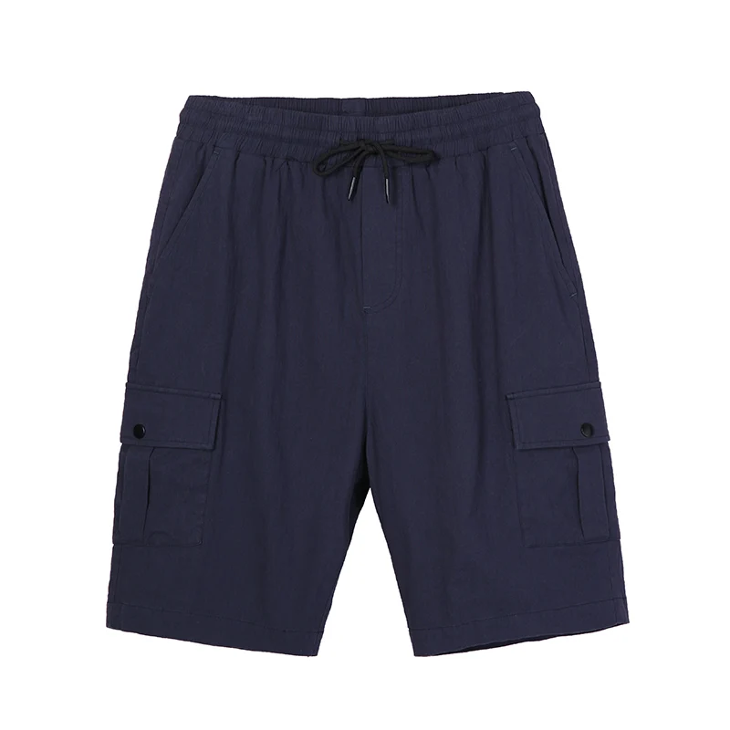 ADK902085 dark blue Пионерский лагерь карго эластичный пояс шорты мужские свободные рабочие шорты мужские короткие брюки с карманами ADK902085 - Цвет: ADK902085 dark blue