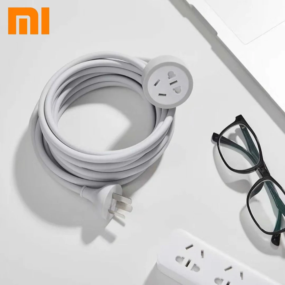 

Xiaomi Mijia Patch Panel Extension Power Cable 4.8m International Combination Jack 750 Degree Flame Retardant Plug Cables H10