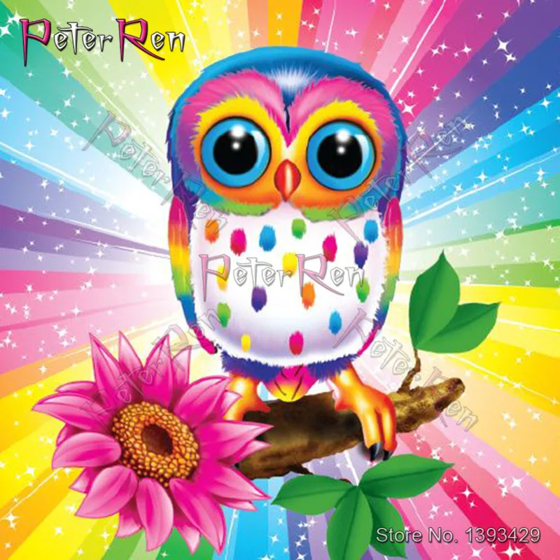 

Diy Craft Diamond Painting Cross Stitch Cartoon 5D Full Stone Pearl Drill Owl Sunflower Mosaic Daimond Embroidery Christmas Gift