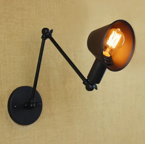 Винтажное настенное бра Edison в стиле лофт складные зеркальные настенные