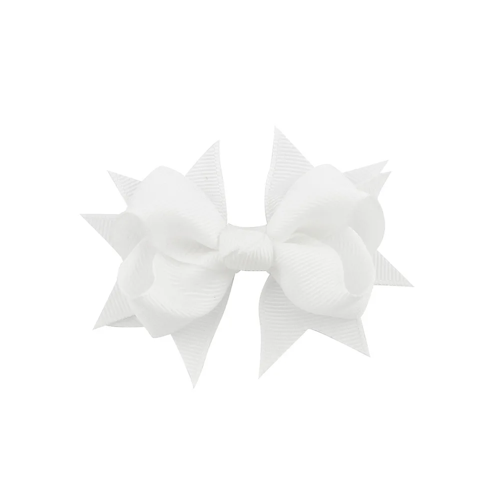3.3 inches Mix color Grosgrain Ribbon Hairpins Girl Bows With Clip Hair Clips Kids Accessories 20Pcs/lot |