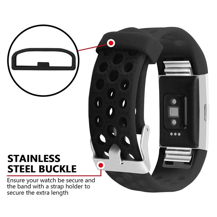 Сменные ленты Tschick для Fitbit Charge 2 классические регулируемые с пряжкой из