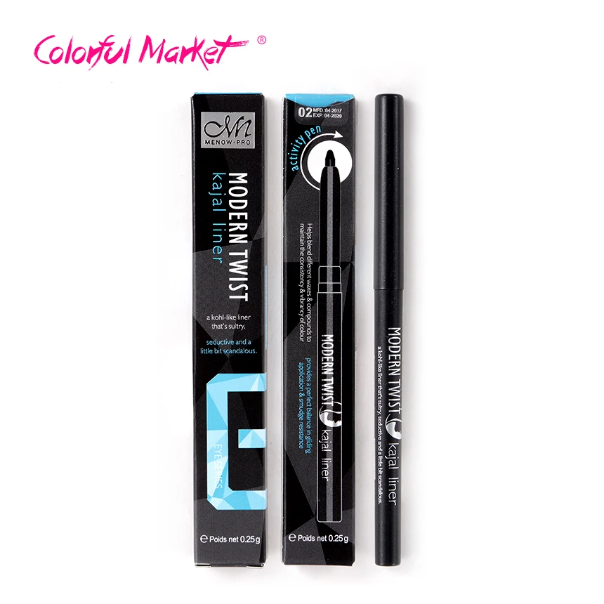 Водостойкая долговечная подводка для глаз черного и коричневого цвета гелевый