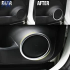 Хромированный чехол для динамика AX, пригодный для Nissan Qashqai 2014 - 2016 2020, отделка салона, боковая дверь, стерео рамка, кольцо, декоративное литье
