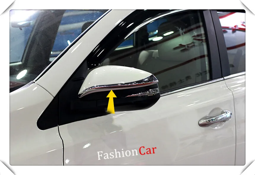2 шт. хромированные накладки на боковые зеркала заднего вида для Toyota Harrier Turbo XU60 2013