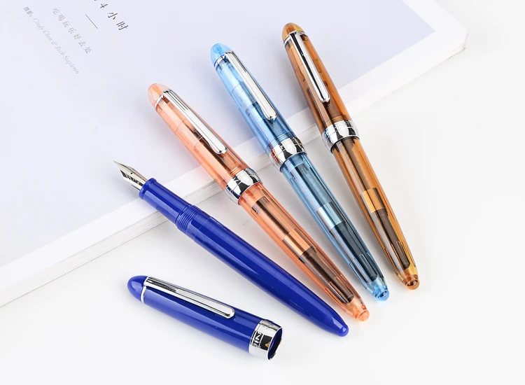 Jinhao 992 пластик Irautita авторучка Спираль Круглый прозрачный студент, школа, офис Канцелярские принадлежности Подарочные чернильные ручки высокое качество
