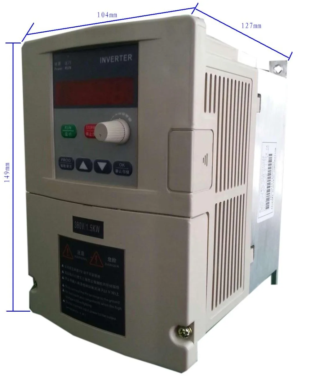 Общий VFD 2.2KW 380V трехфазный вход мощность двигателя регулятор скорости Инвертор