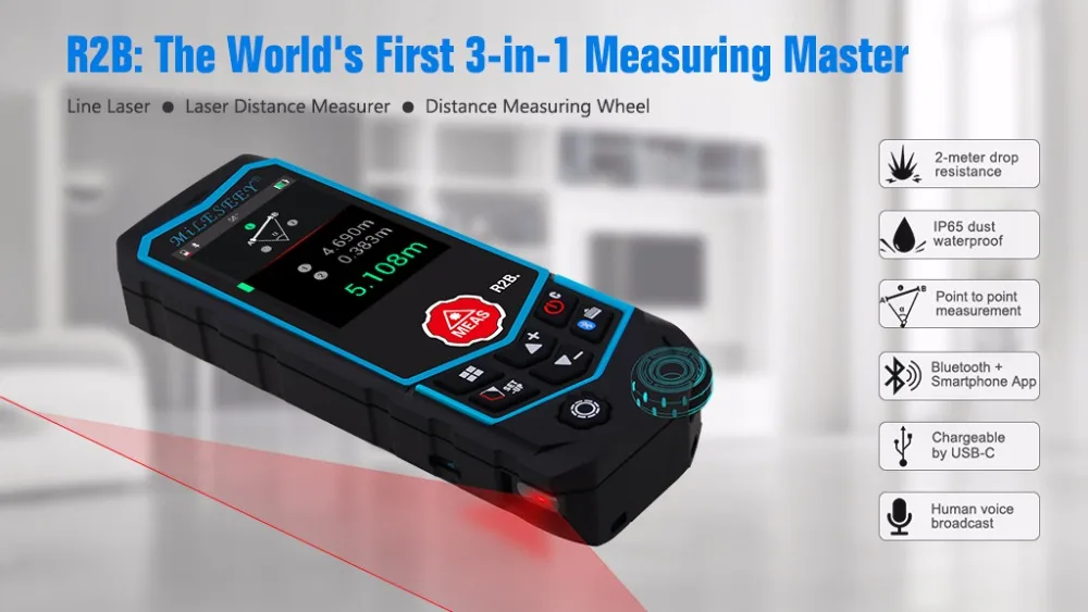 Новинка 2018 коллекция лазерный дальномер R2/R2B Milleseey диастиметр измерение
