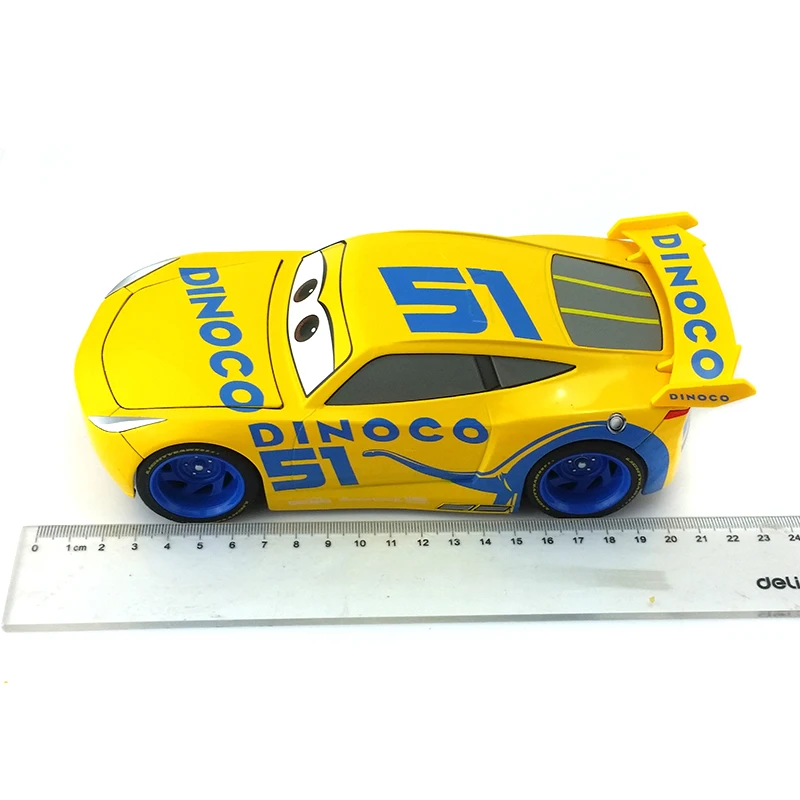 Disney Pixar Cars 3 Big Dinoco Cruz Ramirez металлическая литая под давлением игрушечная машина 1:24
