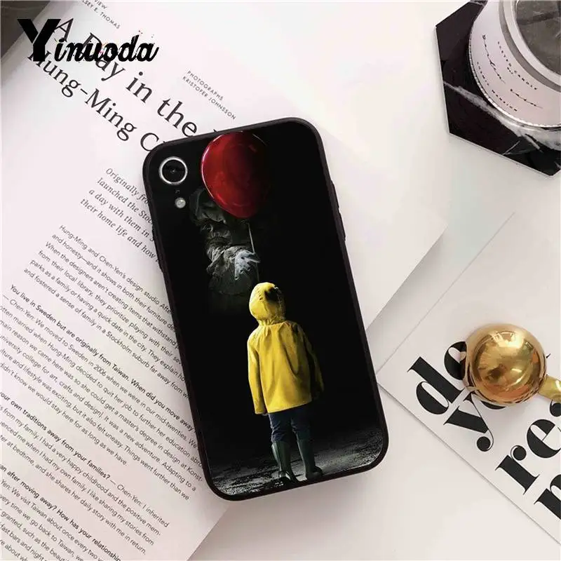 Yinuoda это Pennywise клоун ужас мягкий резиновый черный чехол для телефона для iPhone 5 5Sx 6 7 7plus 8 8Plus X XS MAX XR 10 Чехол