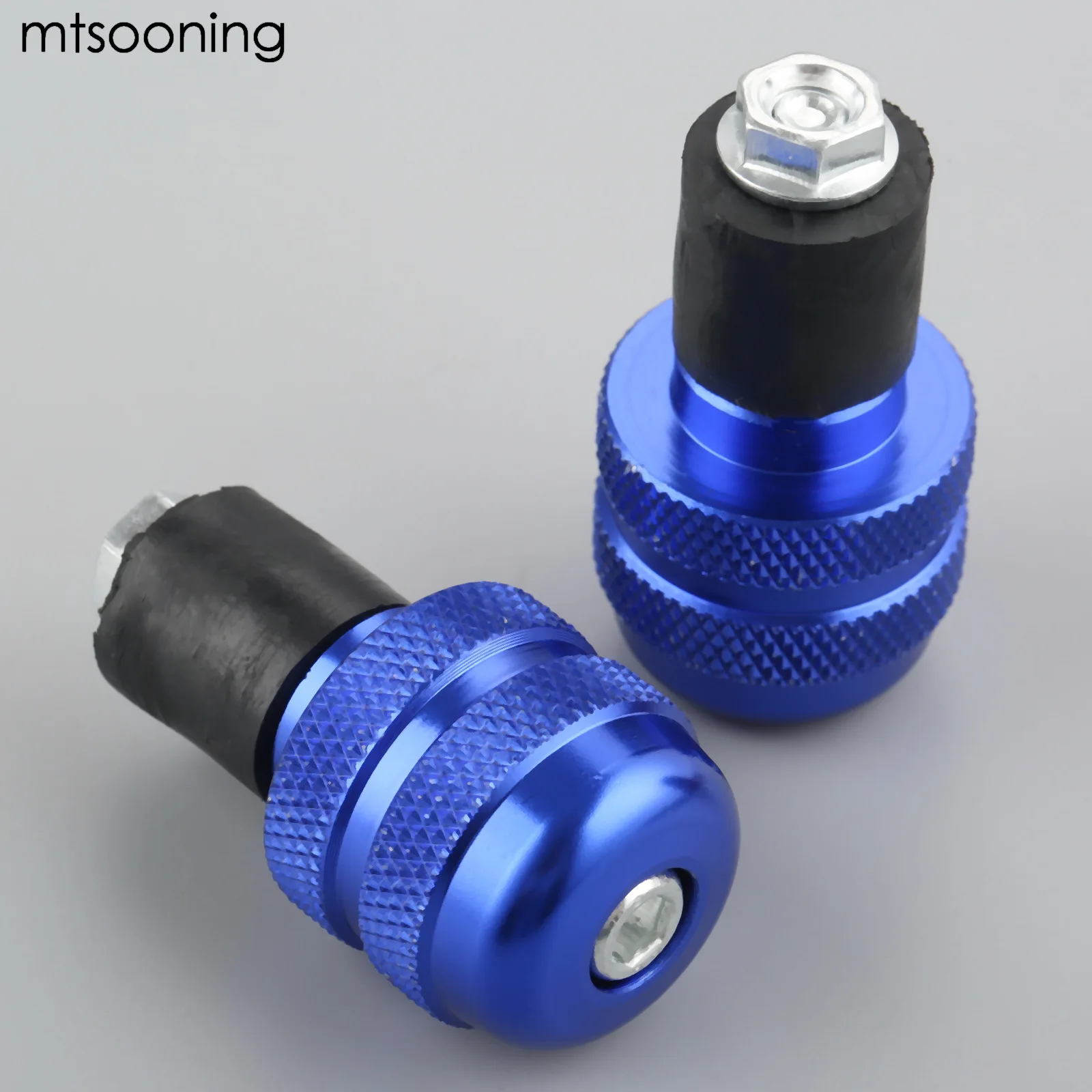 Mtsooning, 7/8 дюймов, для мотоцикла, 22 мм, алюминиевый руль, заглушка, гири, ручки, заглушка, слайдер, черный, для Honda, Kawasaki, Suzuki, Yamaha