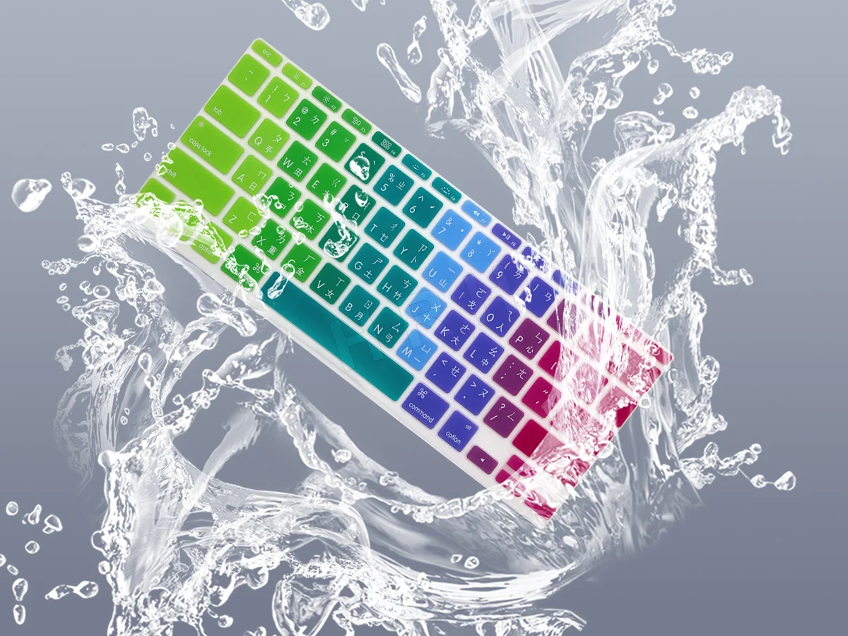 Радуга тайваньские шрифты тайваньский язык силиконовый чехол для клавиатуры США