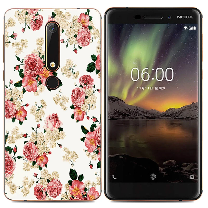 Phone Case For Nokia 6 (2018) 5.5-inch/Nokia 1/ 7 Plus Fashion Design Art Painted TPU Soft Silicone Shell Cover |