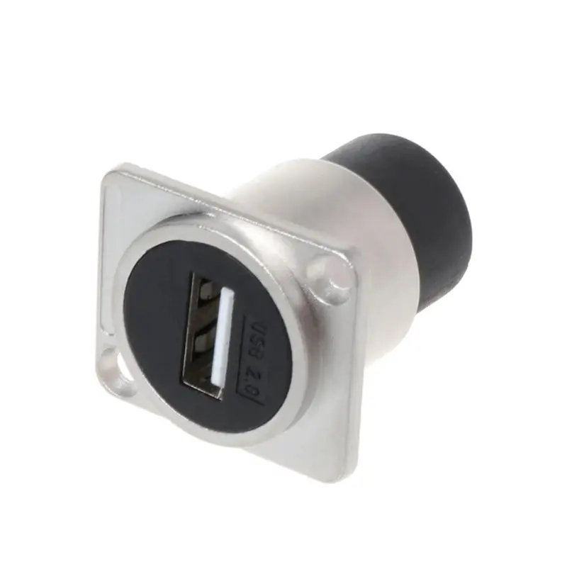 USB 2 0 разъем типа D Металлический гнездовой модуль Разъем Панель Монтажный