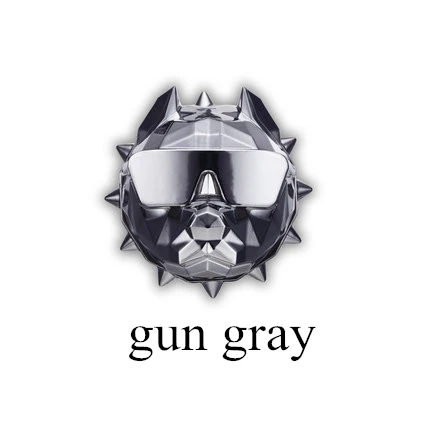 gun gray Новая версия бульдог автомобильный парфюм аромат бульдог освежитель воздуха авто выход вентиляция твердый аромат диффузор DIY Декор интерьера - Название цвета: gun gray