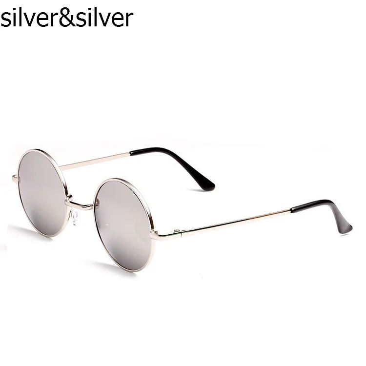 Новая Мода Круглый Солнцезащитные очки для женщин Для мужчин из металла wrapeye Очки