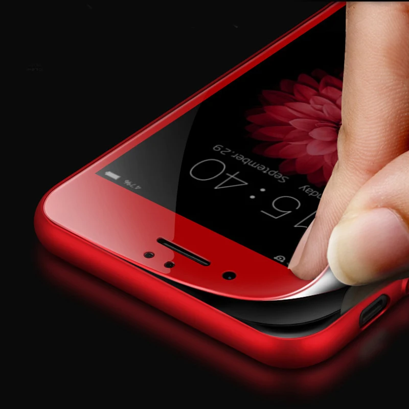 Wangcangli красное защитное стекло с полным покрытием для iPhone 6 plus 3D Защитное экрана 7