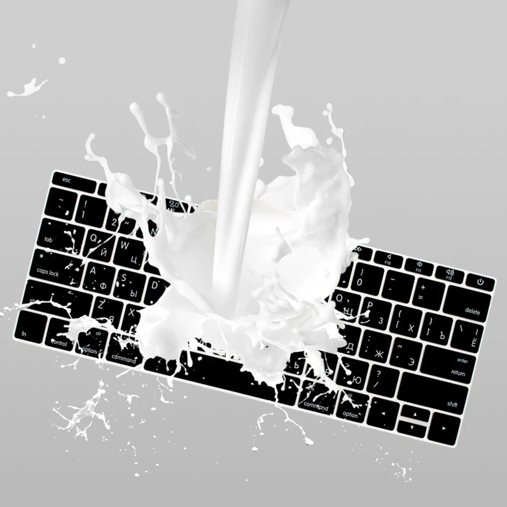 Чехол для клавиатуры русская Европа США чехол MacBook Pro без сенсорной панели 13