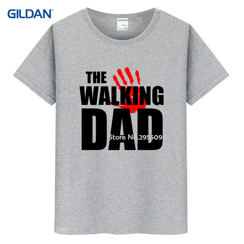 Футболка магазине 2017 The Walking папа смешной юмор the Dead сериалы Best Для мужчин футболка