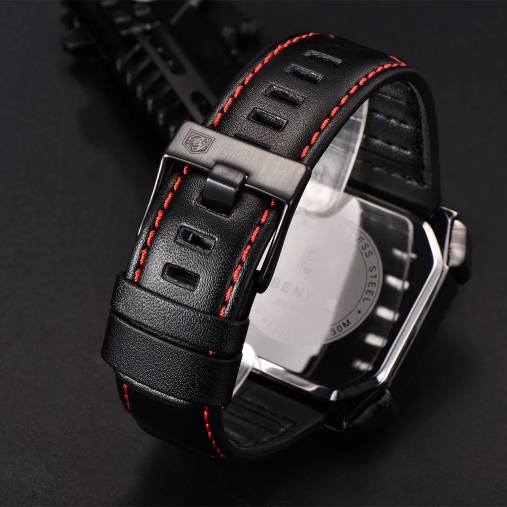 Часы reloj hombre мужские наручные креативные модные с кожаным ремешком без указателя