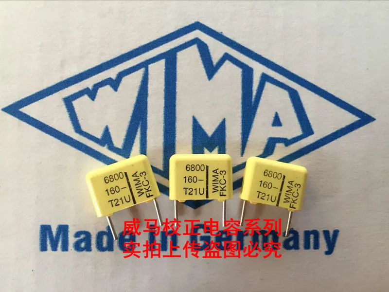 2020 hot sale 10pcs/20pcs German capacitor WIMA FKC3 160V 0.0068UF 6800PF 682 6N8 P: 10mm Audio capacitor free shipping