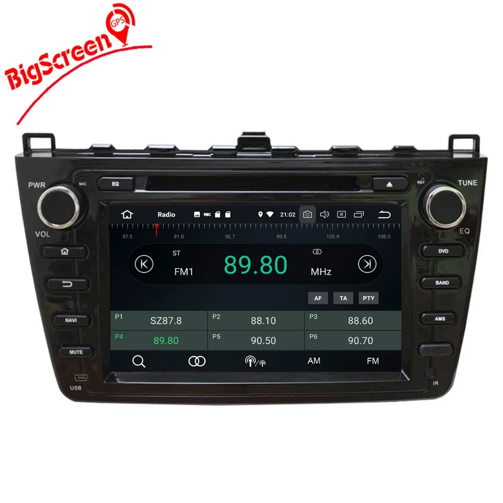 2 Din Android 8 0 7 1 RAM 4 Гб + 32 ядер автомобильное радио GPS Navi для MAZDA 6 2008 2012 HD Satnav
