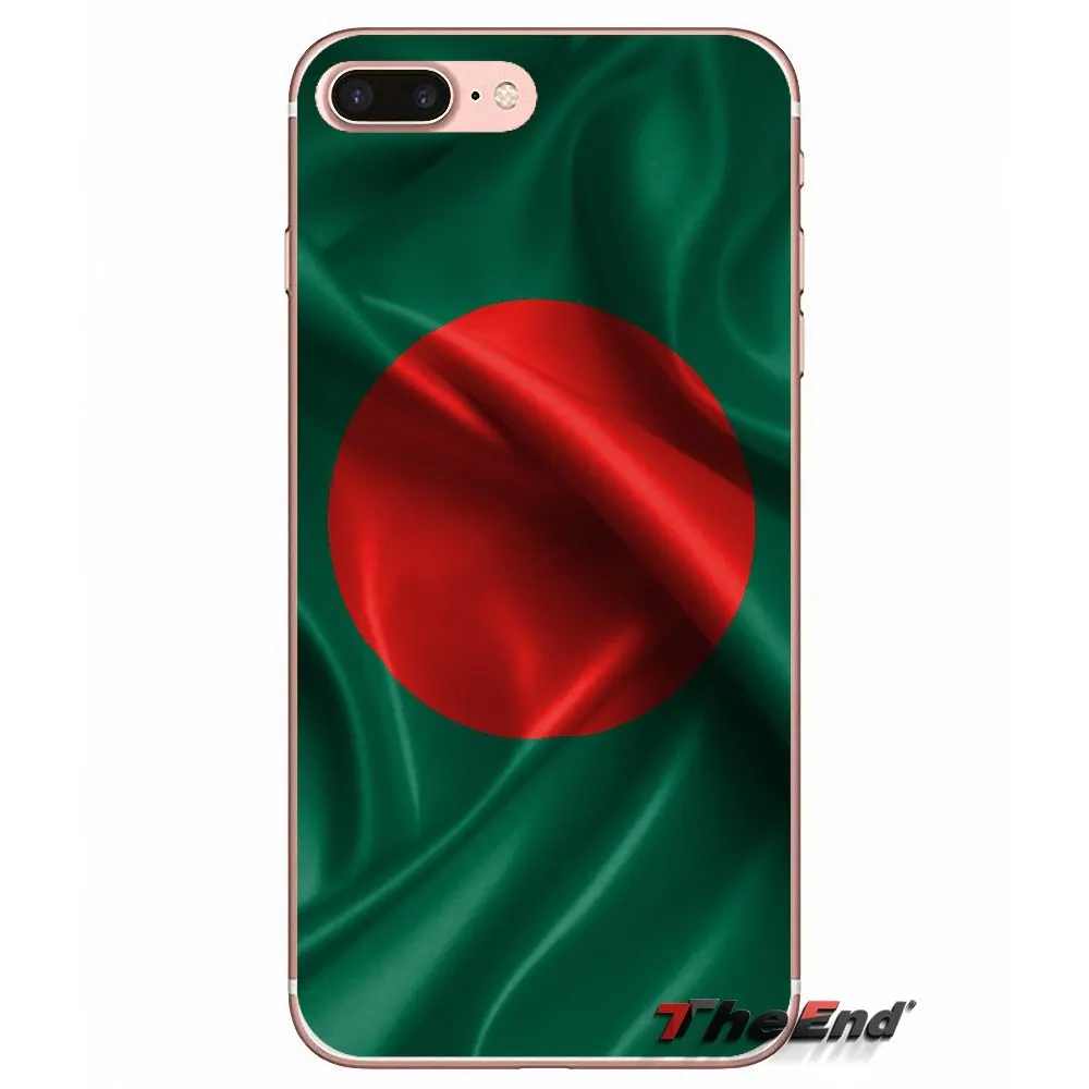 Для iPhone X 4 4S 5 5S 5C SE 6 6S 7 8 Plus Samsung Galaxy J1 J3 J5 J7 A3 A5 2016 2017 BD Бангладеш флаг баннер чехол|case