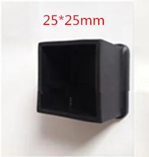 25mm X 25mm 4 шт., квадратные силиконовые колпачки для ног стула, нескользящие носки для ног, защитные накладки для пола, пробки для труб, мебель, выравнивающие ножки - Цвет: 25mm X 25mm